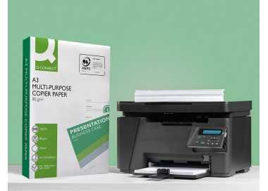 Papel fotocopiadora q-connect economy din a3 80 gramos paquete de 500 hojas Papel fotocopiadora q-connect economy din a3 80 gramos paquete de 500 hojas