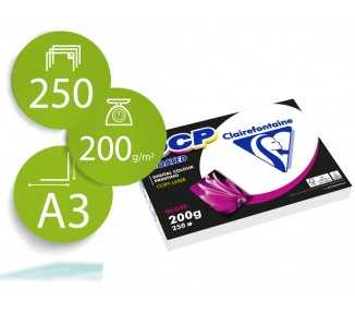 Papel fotocopiadora color dcp coated glossy din a3 200 gramos paquete de 250 hojas