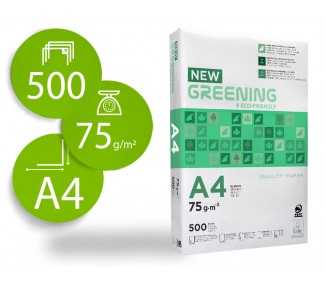 Papel fotocopiadora greening din a4 75 gramos paquete de 500 hojas