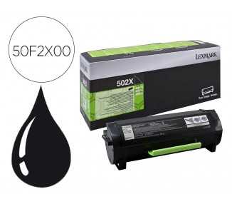 Toner lexmark 502xáms410 / ms510 / ms610 negro 10000 paginas