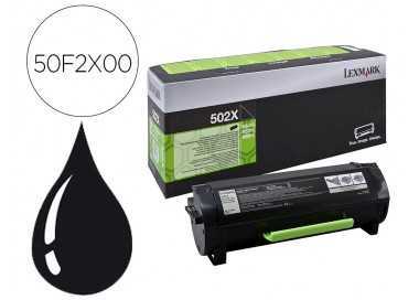Toner lexmark 502xáms410 / ms510 / ms610 negro 10000 paginas