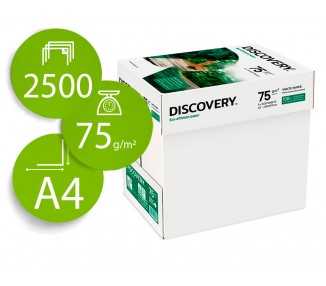 Papel fotocopiadora discovery fast pack din a4 75 gramos papel multiuso ink-jet y laser caja de 2500 hojas