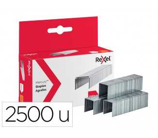 Grapas rexel mercury acero inoxidable caja de 2500 unidades