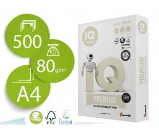 Papel fotocopiadora iq premium din a4 100 gramos paquete de 500 hojas