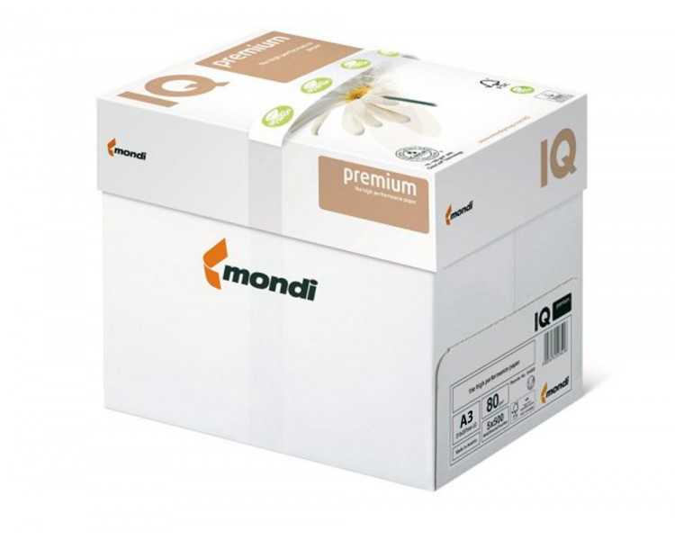 Papel fotocopiadora iq premium din a3 80 gramos paquete de 500 hojas