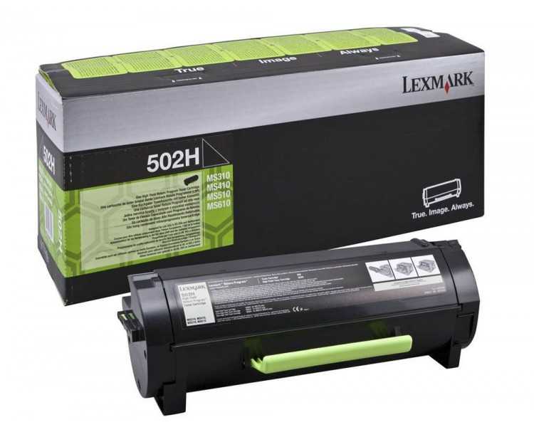 Toner lexmark ms310d/410d ms310dn/410dn/510dn/610dn ms610de ss610dte negro retornable 5000 pag alta