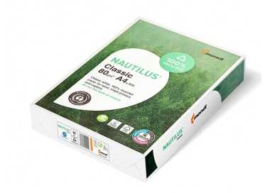 Papel fotocopiadora nautilus din a4 80 gramos paquete de 500 hojas 100% reciclado