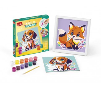 Juego maped creativ pinta por numeros perro/zorro
