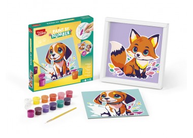 Juego maped creativ pinta por numeros perro/zorro