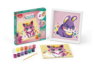 Juego maped creativ pinta por numeros gato/conejo