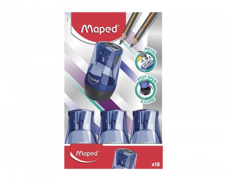 Sacapuntas maped metalico tonic 2 usos con deposito