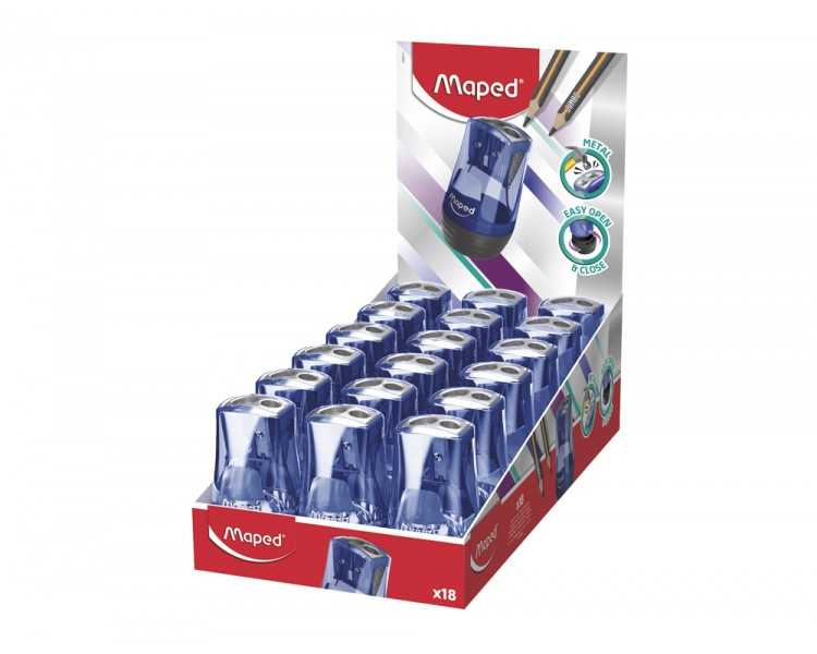 Sacapuntas maped metalico tonic 2 usos con deposito