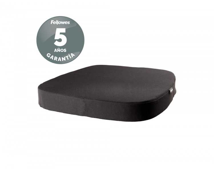 Cojin de asiento fellowes breyta acolchado color negro 60x430x430 mm