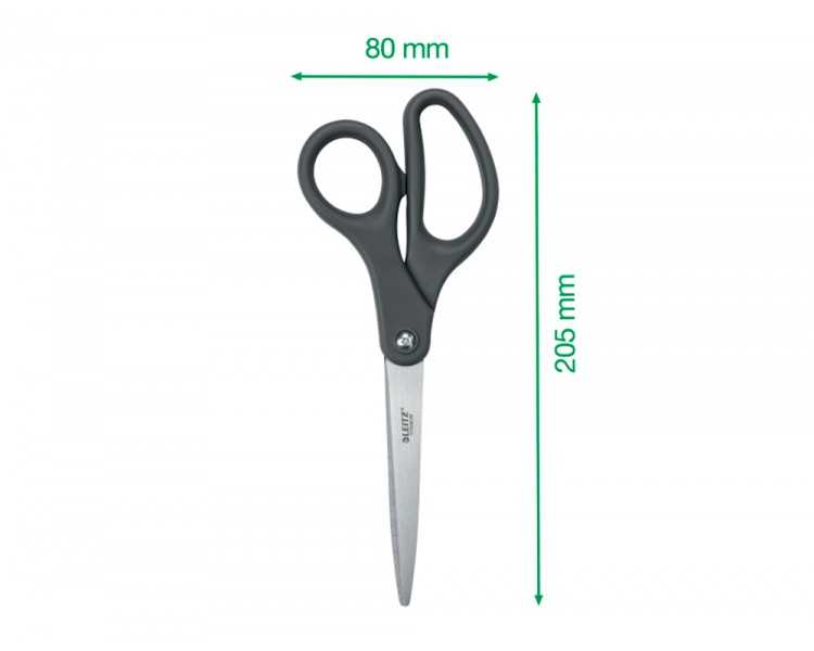 Tijera oficina leitz 20,5 cm titanio color gris oscuro