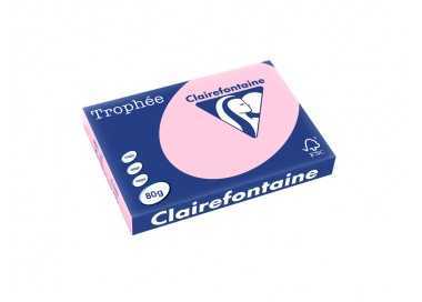 Papel color trophee a3 80gr rosa pastel paquete de 500 hojas