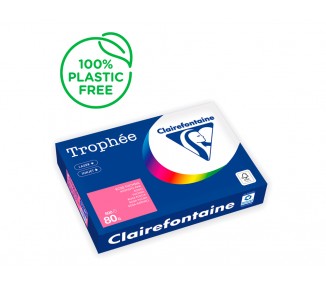 Papel color trophee a4 80gr rosa fuscia intenso paquete de 500 hojas