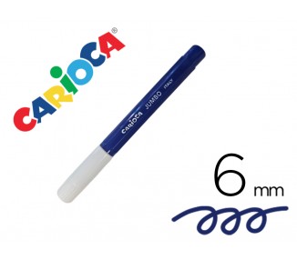 Rotulador carioca jumbo lavable azul punta gruesa 6 mm