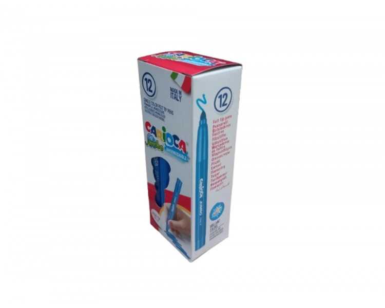 Rotulador carioca jumbo lavable azul punta gruesa 6 mm
