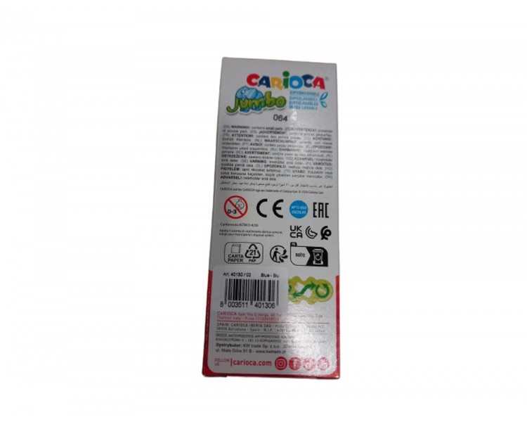 Rotulador carioca jumbo lavable azul punta gruesa 6 mm