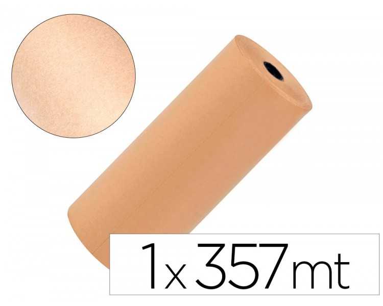 Papel kraft liderpapel marron bobina 1 mt x 357 mt especial para embalaje peso 25 kg