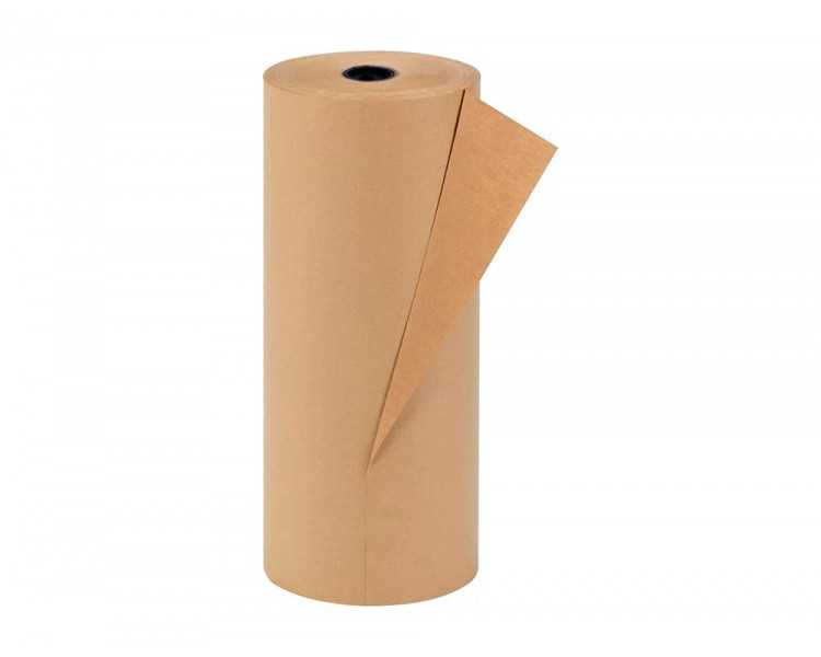 Papel kraft liderpapel marron bobina 1 mt x 357 mt especial para embalaje peso 25 kg