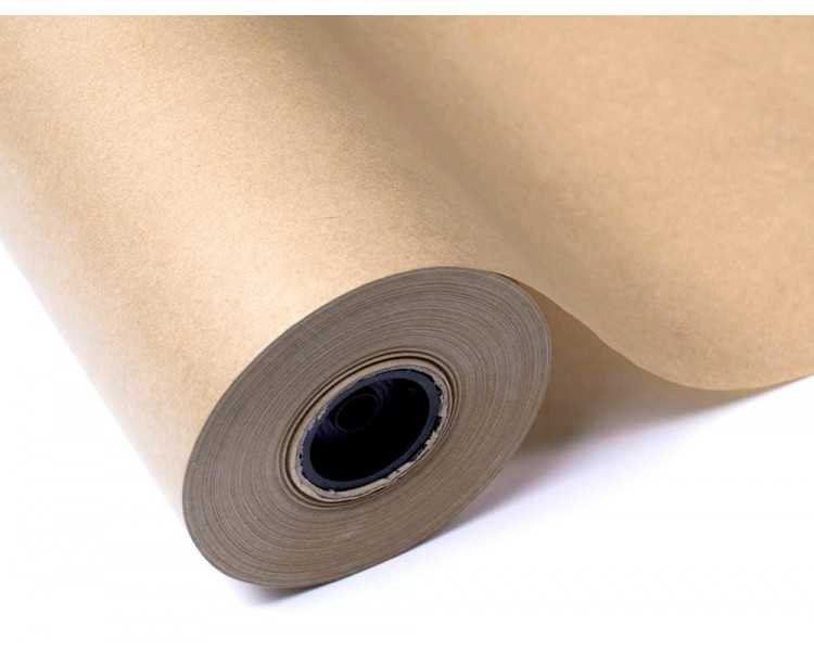 Papel kraft liderpapel marron bobina 1 mt x 357 mt especial para embalaje peso 25 kg