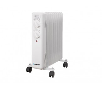Radiador de aceite blaupunkt 2000w 9 elementos calorificos proteccion sobrecalentamiento con ruedas color blanco