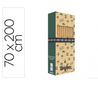 Papel de regalo basika kraft liso rollo ancho 70 cm longitud 2 mt gramaje 50 gr
