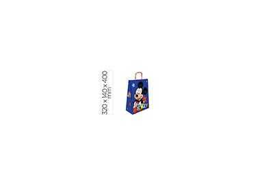 Bolsa para regalo basika papel celulosa 90 gr mickey con asa retorcida tamaño l 320x140x400 mm Bolsa para regalo basika papel celulosa 90 gr mickey con asa retorcida tamaño l 320x140x400 mm