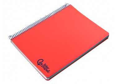 Cuaderno espiral liderpapel a4 micro wonder tapa plastico 120h 90 gr horizontal 5 bandas 4 taladros colores Cuaderno espiral liderpapel a4 micro wonder tapa plastico 120h 90 gr horizontal 5 bandas 4 taladros colores