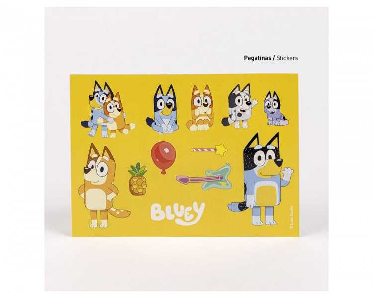 Set de papeleria coloreable bluey