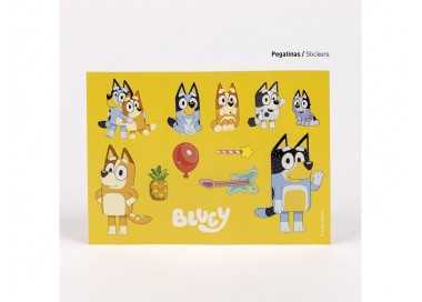 Set de papeleria coloreable bluey