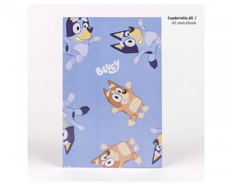Set de papeleria coloreable bluey