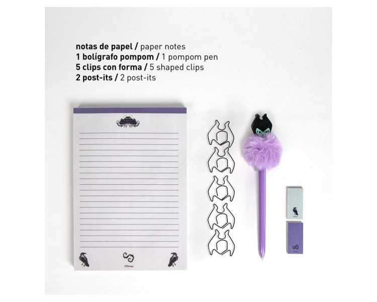Set de papeleria disney villanas