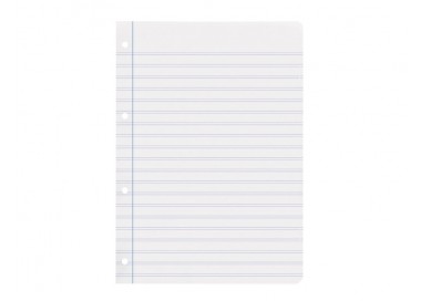 Recambio liderpapel a4 100 hojas 100g/m2 pauta 3,5mm con margen 4 taladros