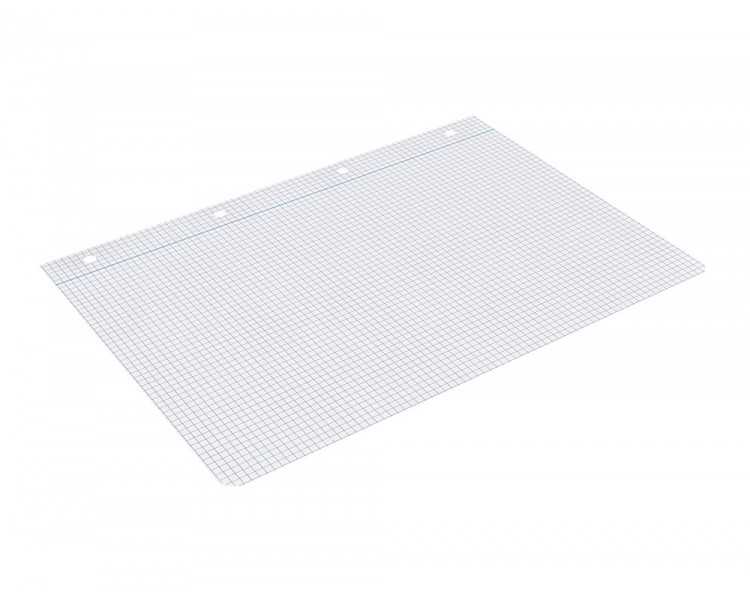 Recambio liderpapel a4 100 hojas 100g/m2 cuadro 5 mm con margen 4 taladros
