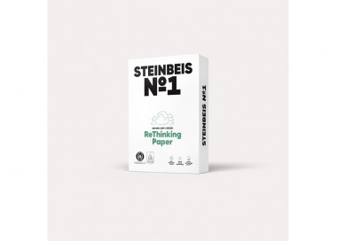 Papel fotocopiadora steinbeis n.1 100% reciclado din a3 80 gramos paquete de 500 hojas