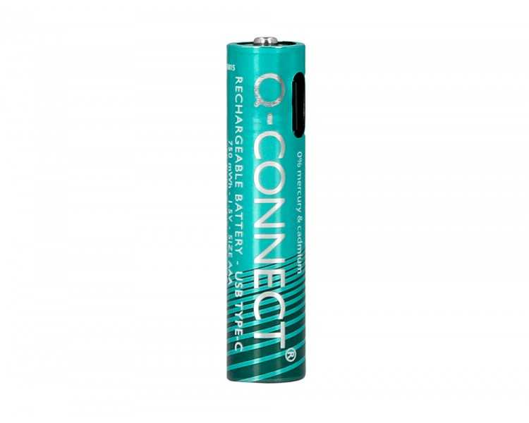 Pila q-connect aaa recargable por usb-c blister de 4 unidades