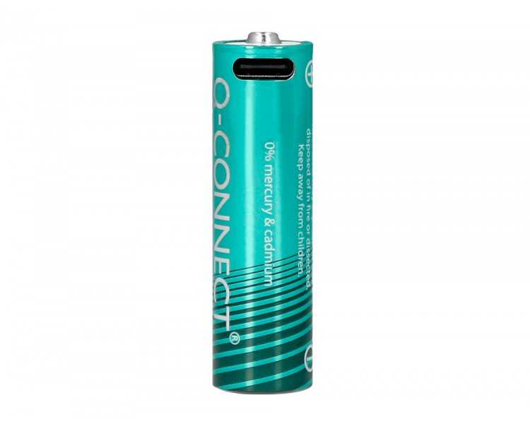 Pila q-connect aa recargable por usb-c blister de 4 unidades
