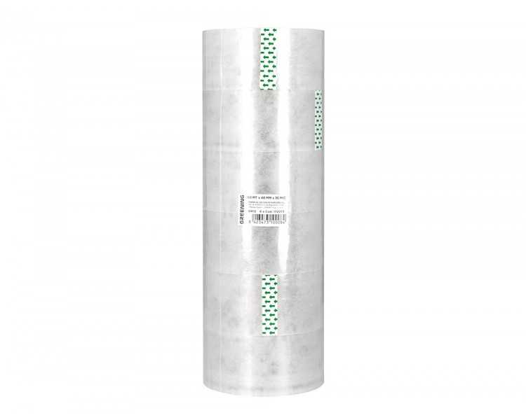 Cinta adhesiva greening polipropileno transparente 60 mt x 48 mm para embalaje