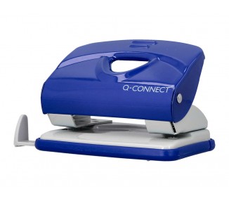 Taladrador q-connect kf14218 azul abertura 2 mm capacidad 20 hojas