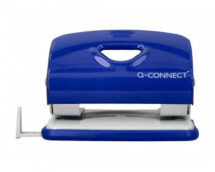 Taladrador q-connect kf14218 azul abertura 2 mm capacidad 20 hojas