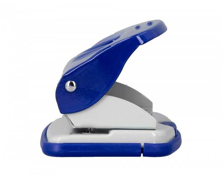 Taladrador q-connect kf14218 azul abertura 2 mm capacidad 20 hojas
