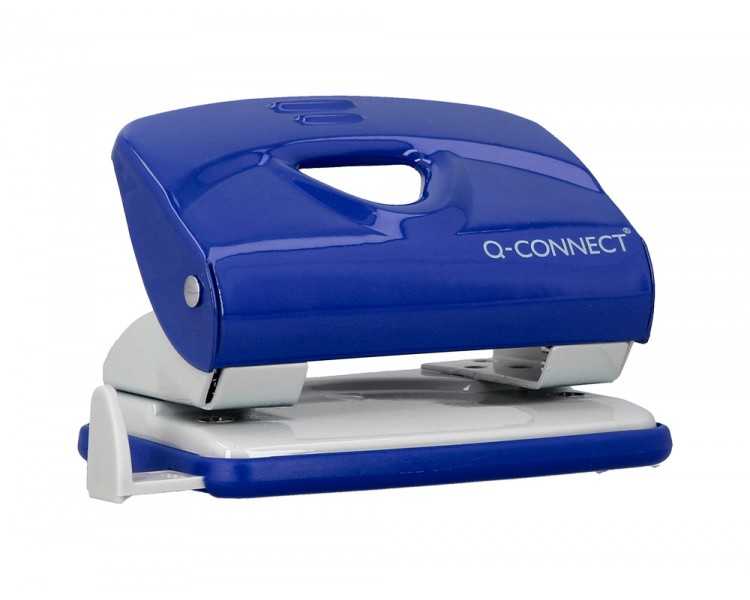 Taladrador q-connect kf14218 azul abertura 2 mm capacidad 20 hojas