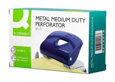 Taladrador q-connect kf14218 azul abertura 2 mm capacidad 20 hojas Taladrador q-connect kf14218 azul abertura 2 mm capacidad 20 hojas