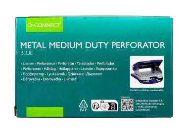 Taladrador q-connect kf14218 azul abertura 2 mm capacidad 20 hojas Taladrador q-connect kf14218 azul abertura 2 mm capacidad 20 hojas