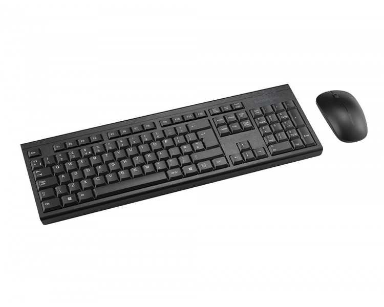 Set teclado y raton kensington km150 eq inalambrico color negro