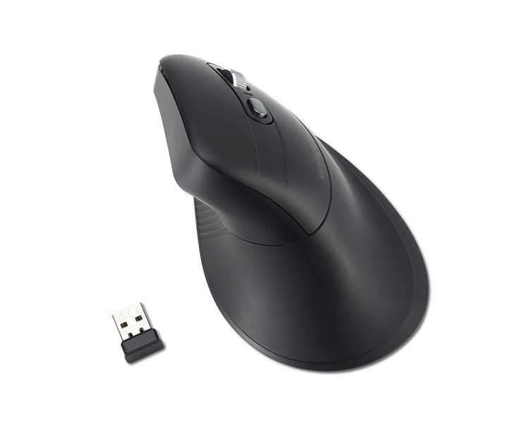 Raton kensington my630 eq optico 2400 dpi ergonomico recargable color negro
