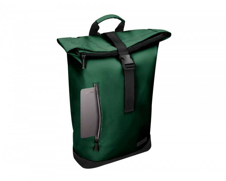 Mochila antartik roll pack waterproof enrollable gran capacidad verde militar 480x130x280 mm