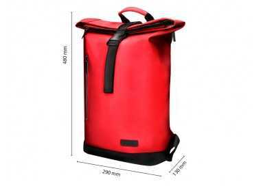 Mochila antartik roll pack waterproof enrollable gran capacidad granate 480x130x280 mm